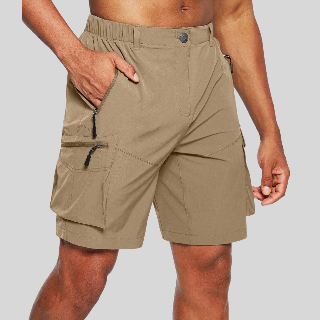Cargo Shorts with Zip Pockets for Men