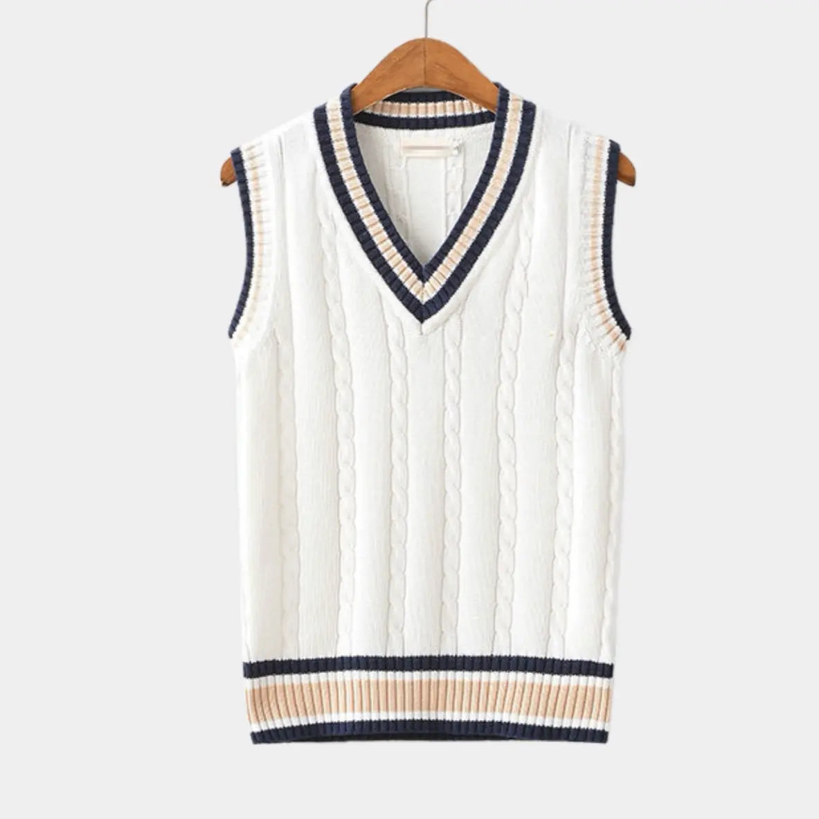Casual College Style Sweater Vest