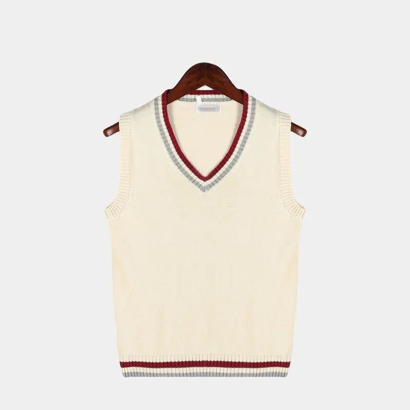 Casual College Style Sweater Vest