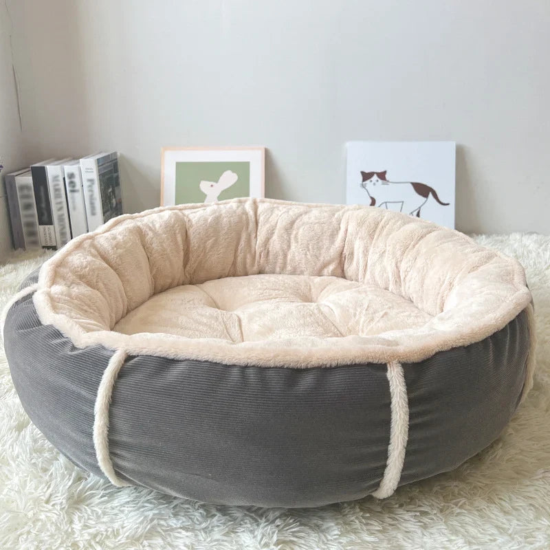 Cat Bed | Ultra-Soft Plush & Machine-Washable Cover