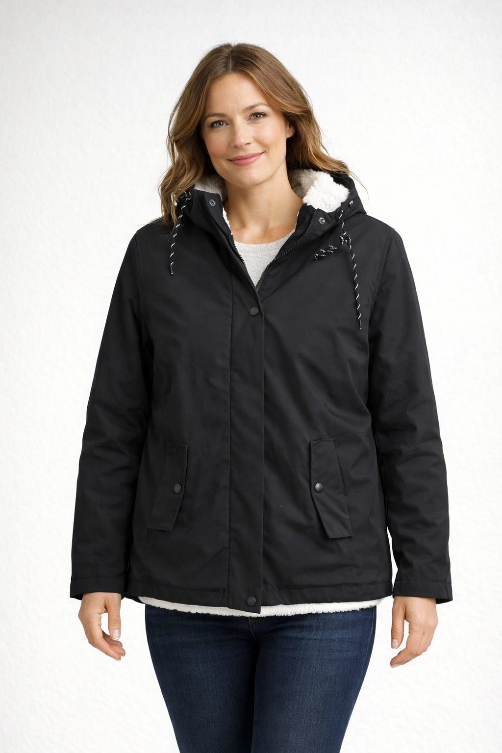 Norah | Women's Sherpa Lined Waterproof Jacket Hooded