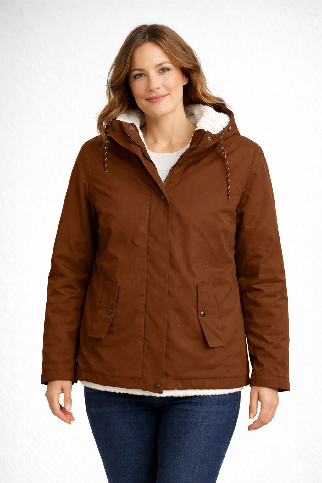 Norah | Women's Sherpa Lined Waterproof Jacket Hooded