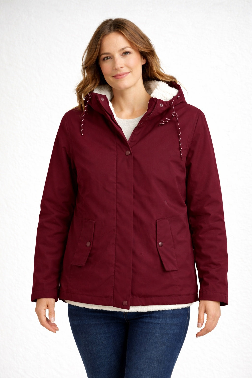 Norah | Women's Sherpa Lined Waterproof Jacket Hooded