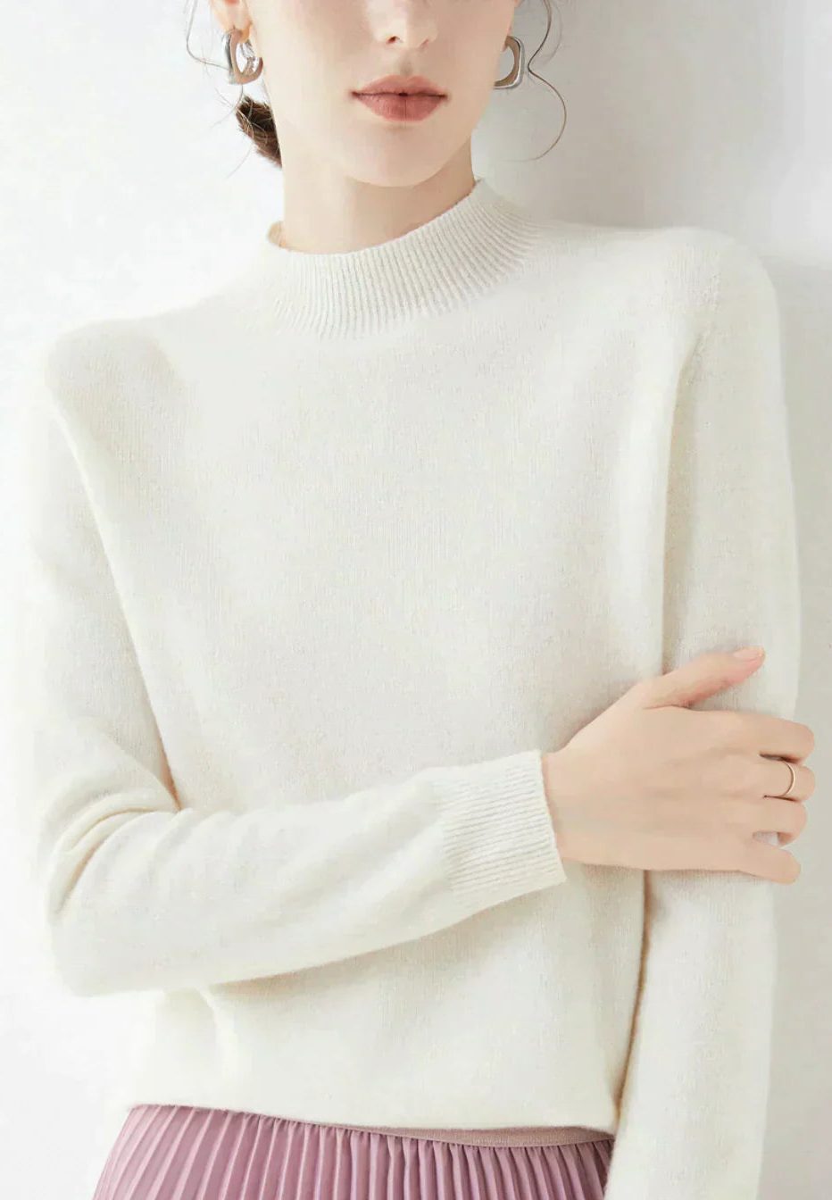 Cedric | Women's Cashmere Sweater with Crew Neck