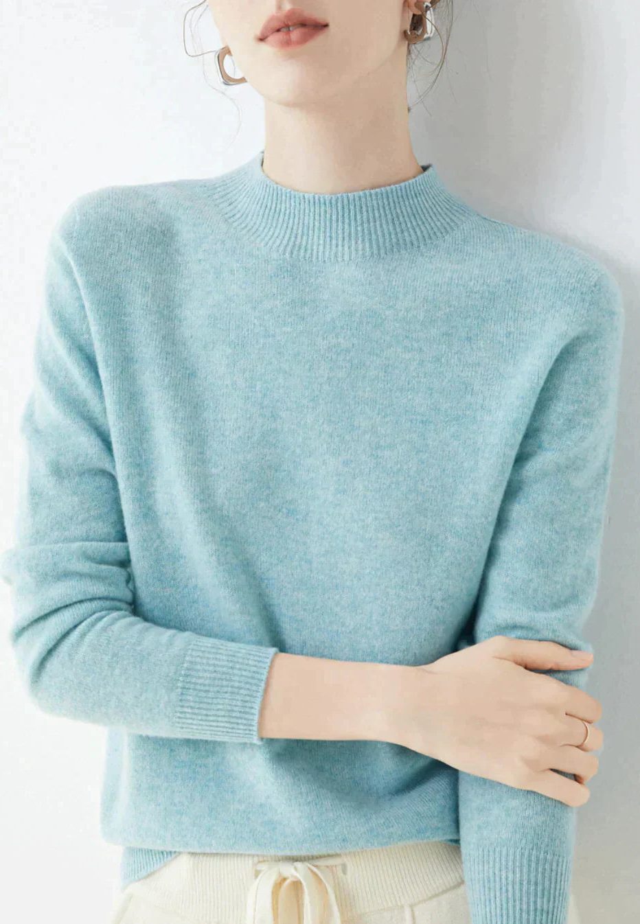 Cedric | Women's Cashmere Sweater with Crew Neck