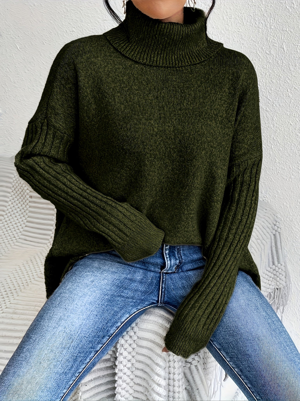Alba | Oversized Turtleneck Sweater
