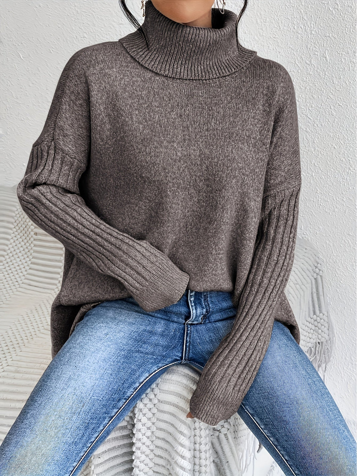 Alba | Oversized Turtleneck Sweater