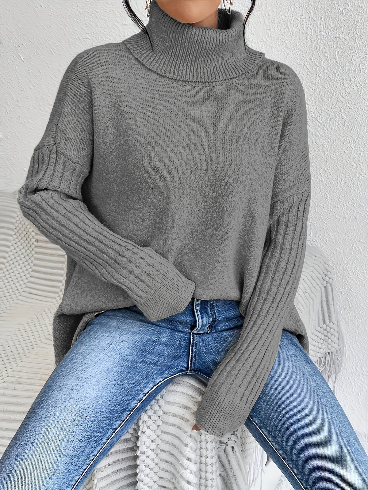 Alba | Oversized Turtleneck Sweater