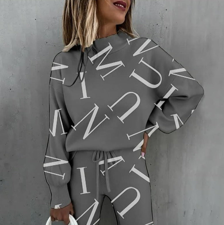 Clara | Women's Star Print Knit Tracksuit 2 Piece