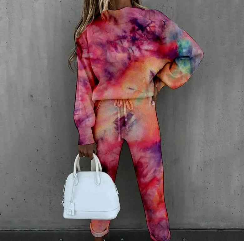 Clara | Women's Star Print Knit Tracksuit 2 Piece