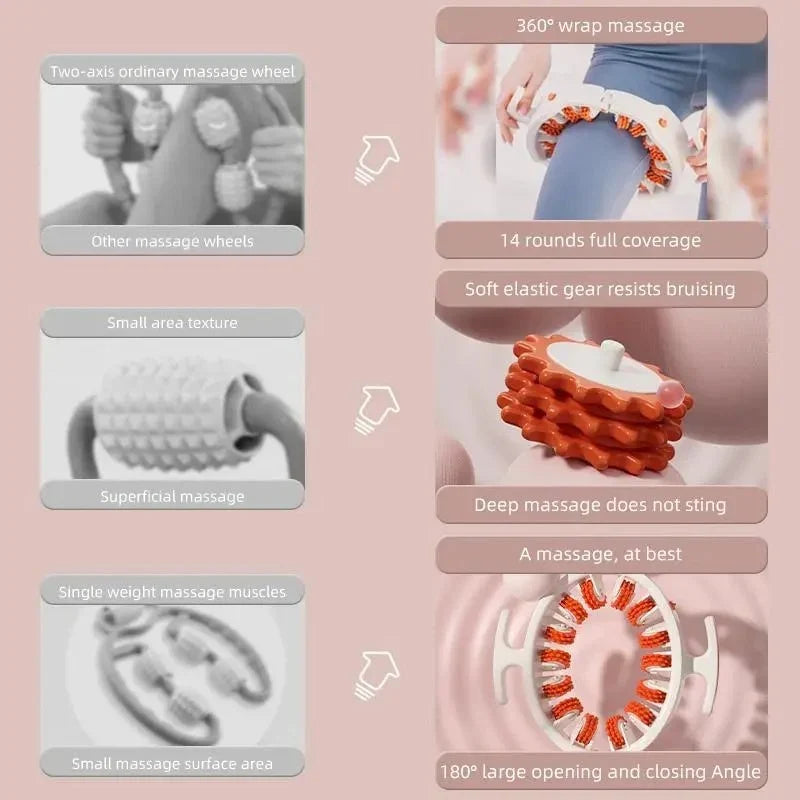 Cellulite Massage Roller | 360° Deep-Tissue Rollers & Adjustable Fit