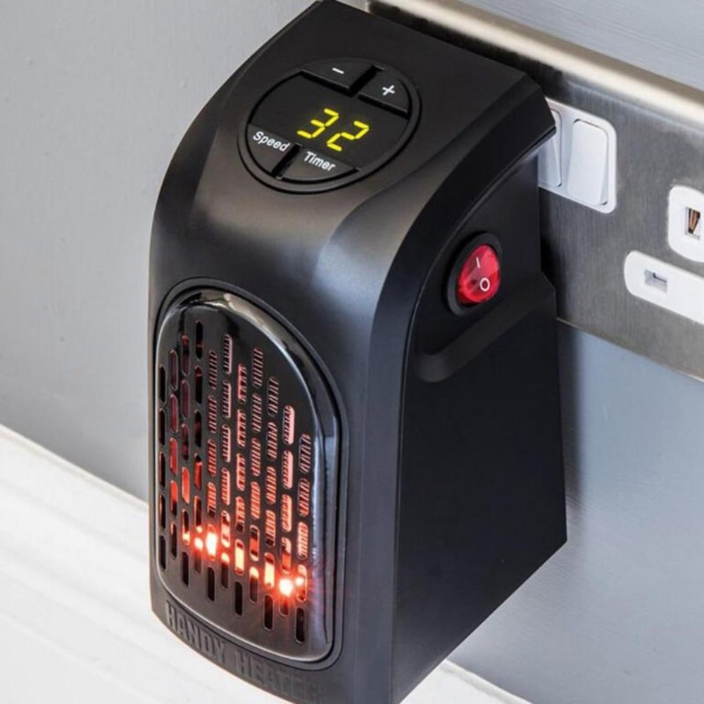 Ceramic Space Heater Portable Room Plug in Digital Display and Timer Function