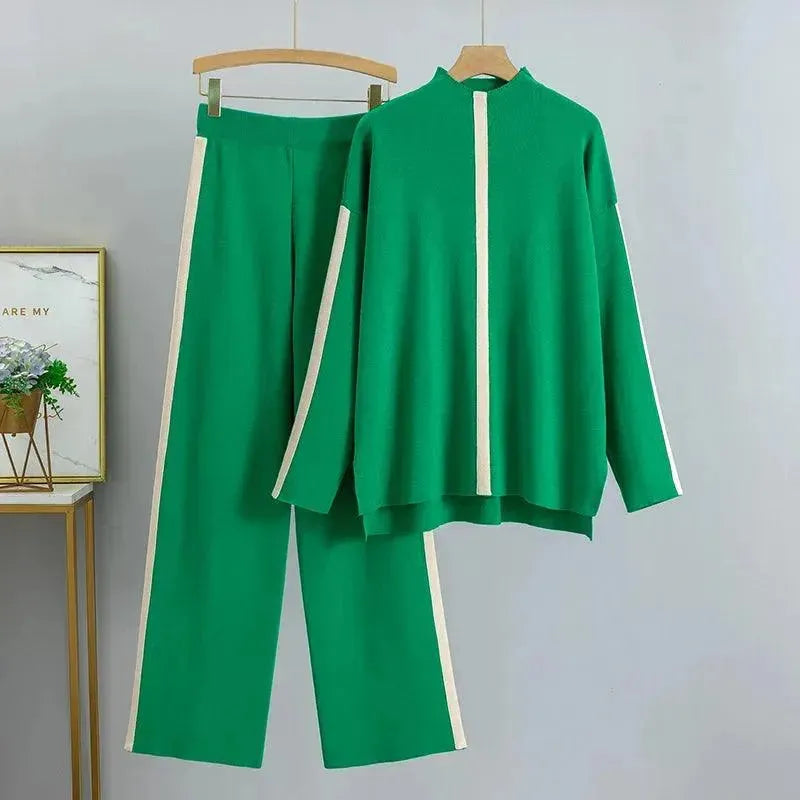 Women's Colourblock Two-Piece Jersey Tracksuit Set
