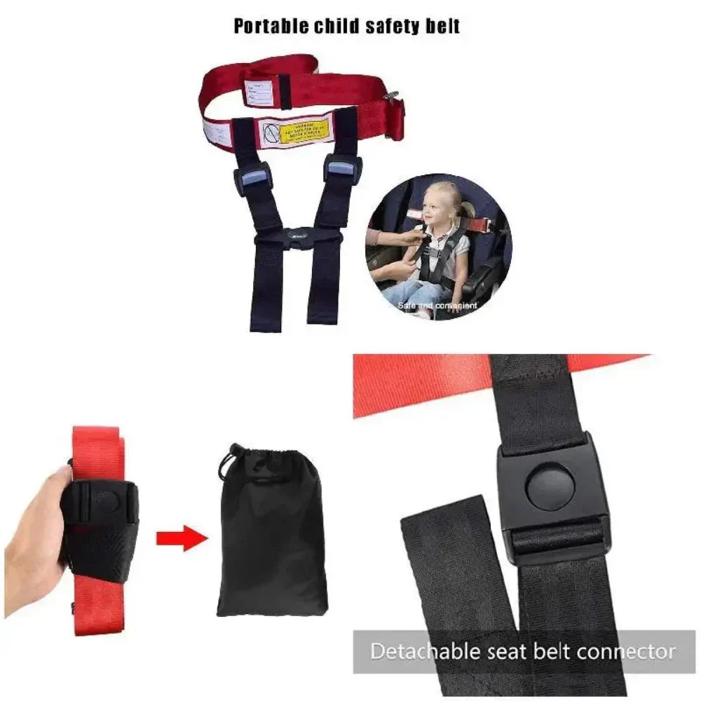 Child Airplane Safety Harness | Adjustable & Quick Install | For 22–44 lb (10–20 kg)