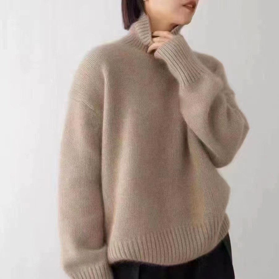 Chloe - Women's Oversized Turtleneck Sweater
