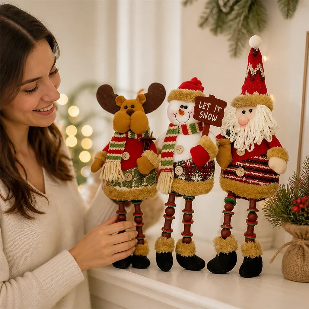 Christmas Figure Set | Non-Toxic Plush & Feather-Light | Set of 3