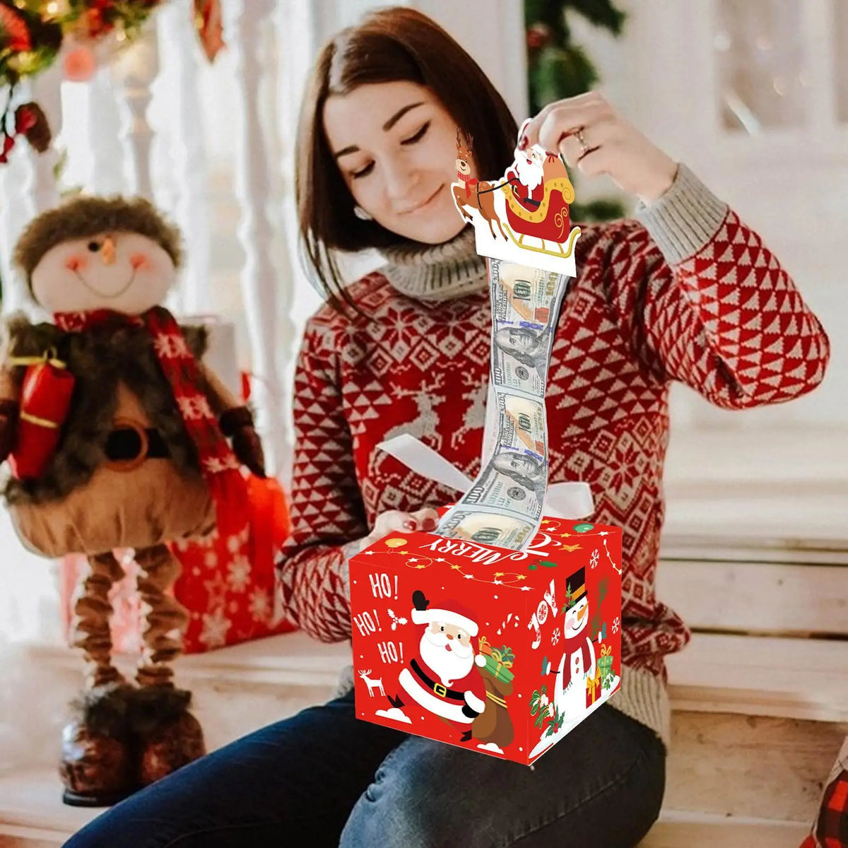 Christmas Gift Money Box