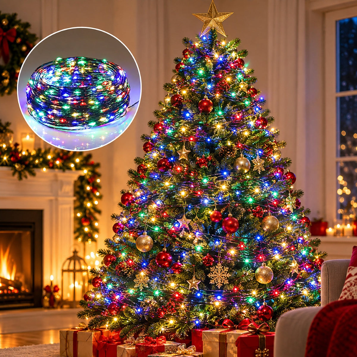 Christmas Lights - String Lights up to 100 Metres with Remote Control