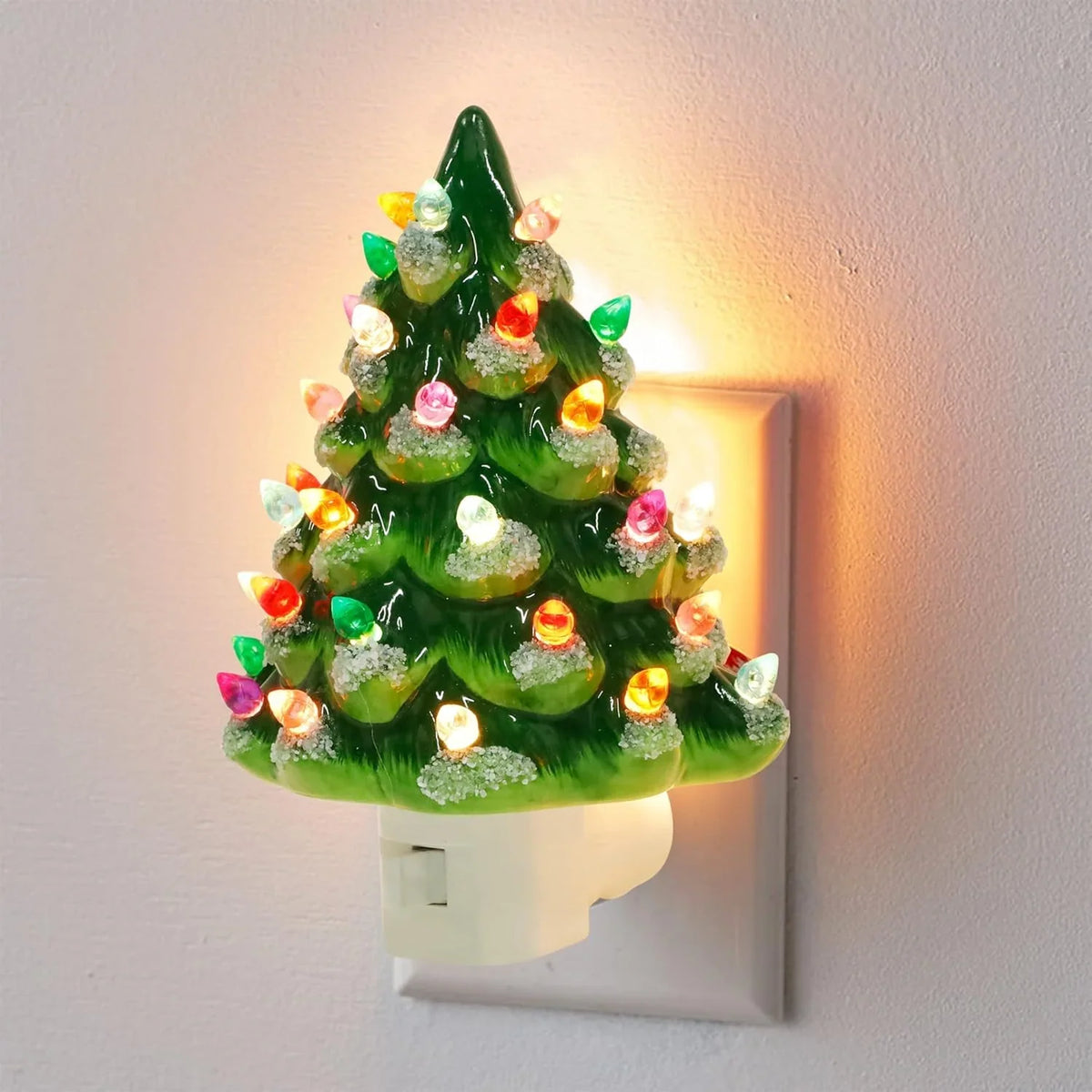 Christmas Tree Night Light | Colorful Glow & Cozy Ambiance | Set of 2