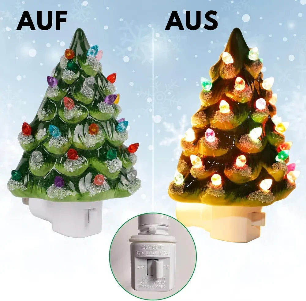 Christmas Tree Night Light | Colorful Glow & Cozy Ambiance | Set of 2