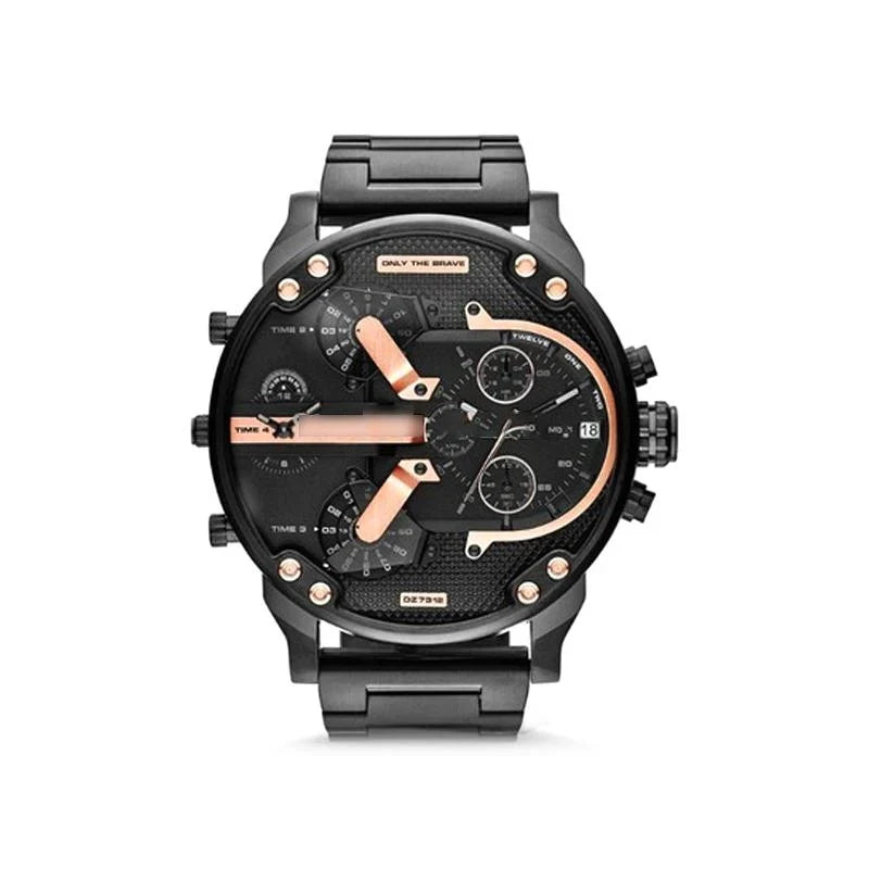 Chronograph Watch | Stainless Steel Case & Quartz Movement | 50 mm Dial