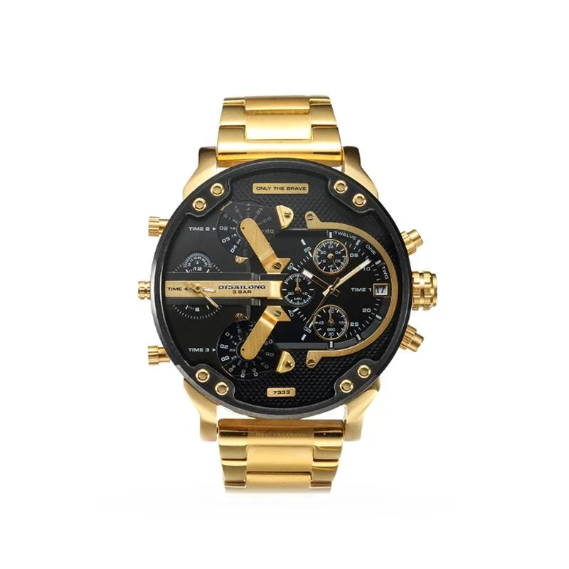 Chronograph Watch | Stainless Steel Case & Quartz Movement | 50 mm Dial