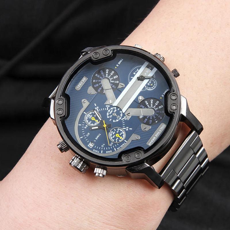 Chronograph Watch | Stainless Steel Case & Quartz Movement | 50 mm Dial
