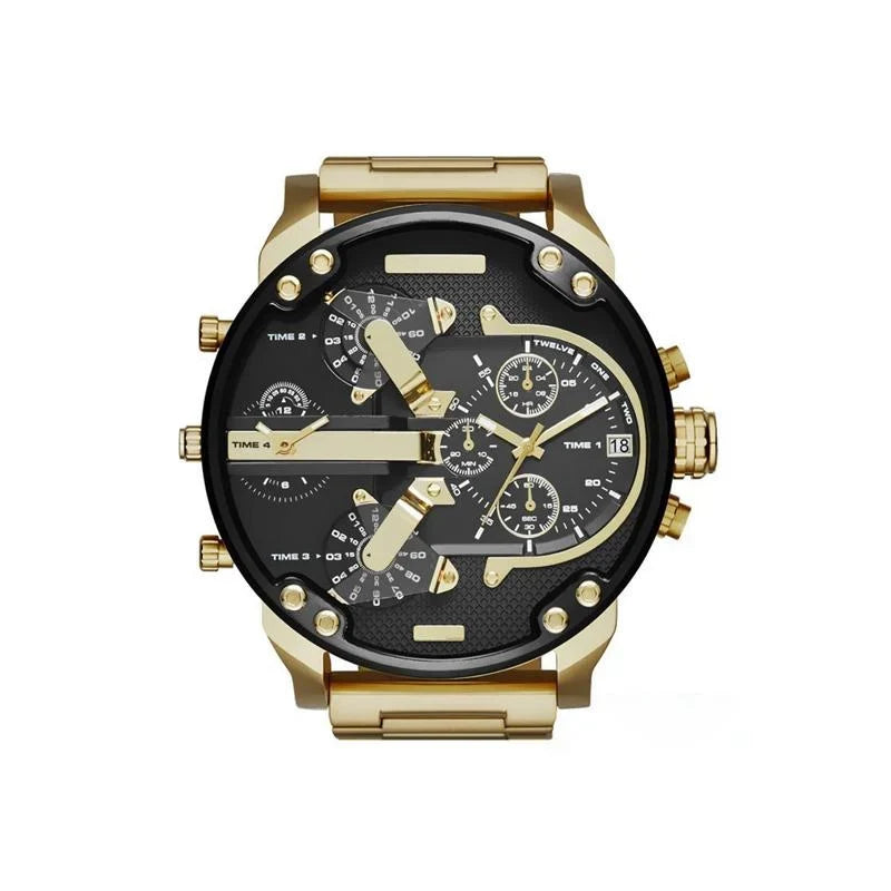 Chronograph Watch | Stainless Steel Case & Quartz Movement | 50 mm Dial