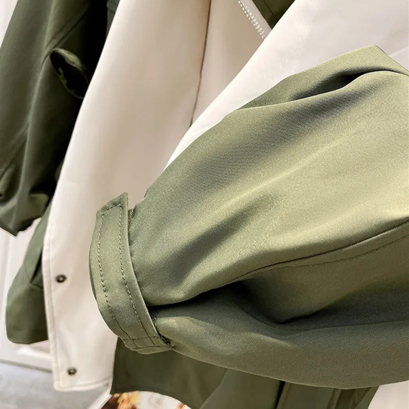 Women's Hooded Trench Coat | Adjustable Belted Waist