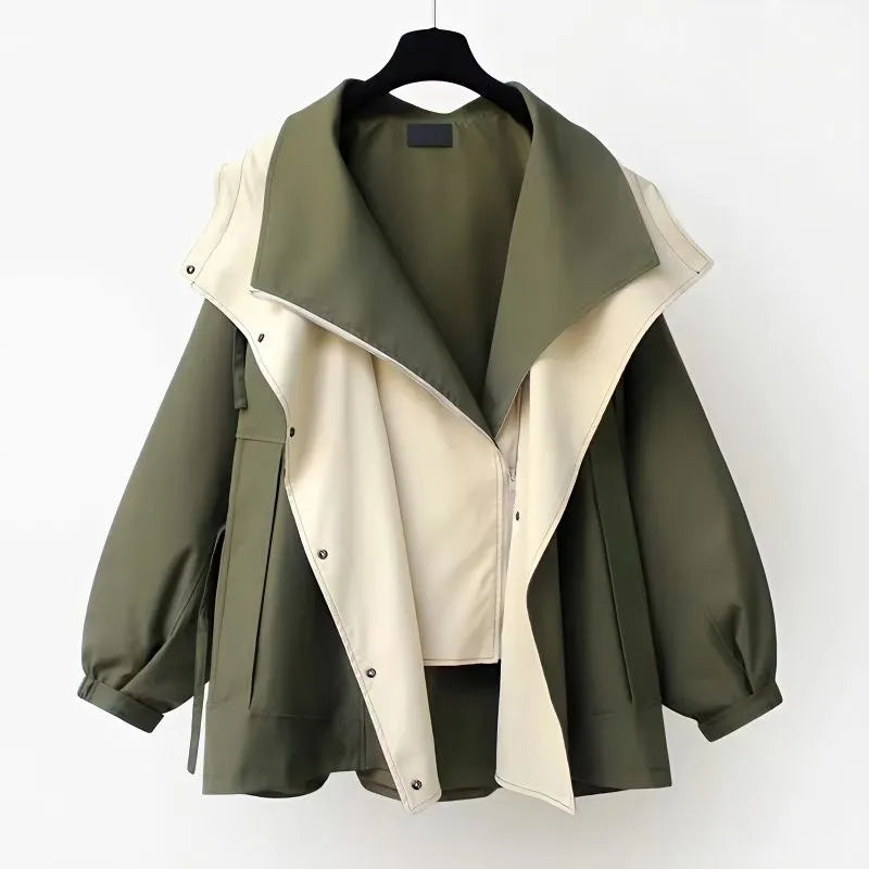 Women's Hooded Trench Coat | Adjustable Belted Waist
