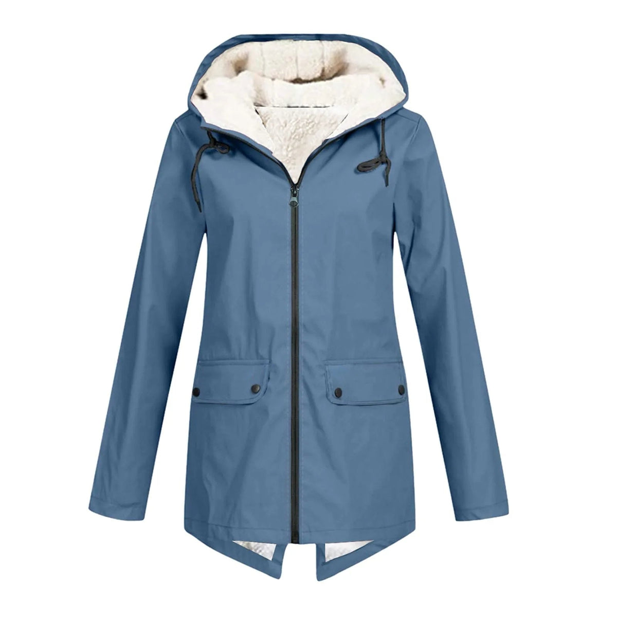 Women's Waterproof Anorak Jacket | Fleece-Lined Hooded Coat
