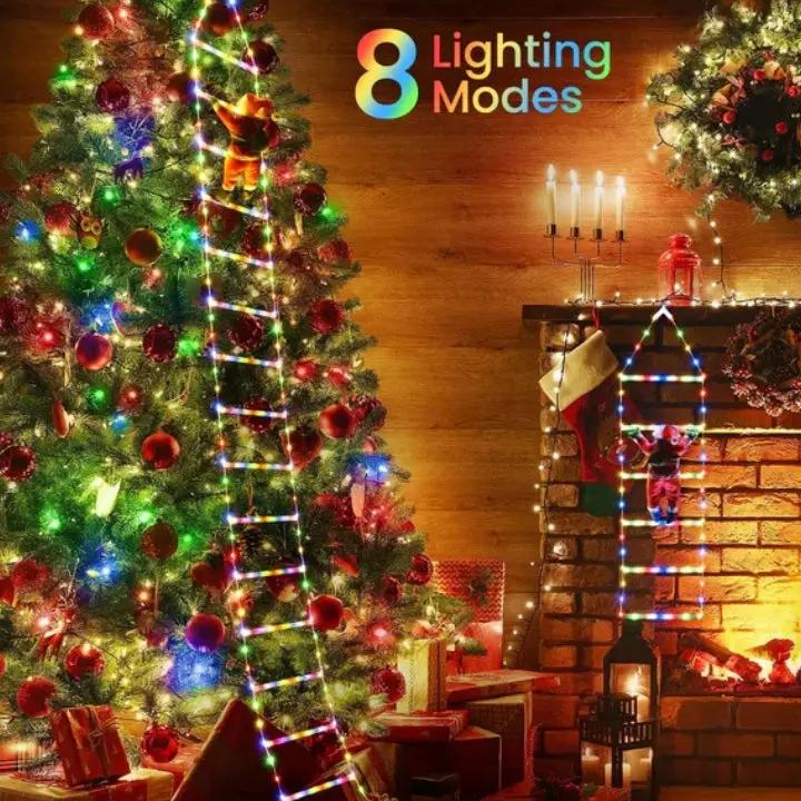 Climbing Santa Decoration | Animated & Weatherproof Warm White LEDs