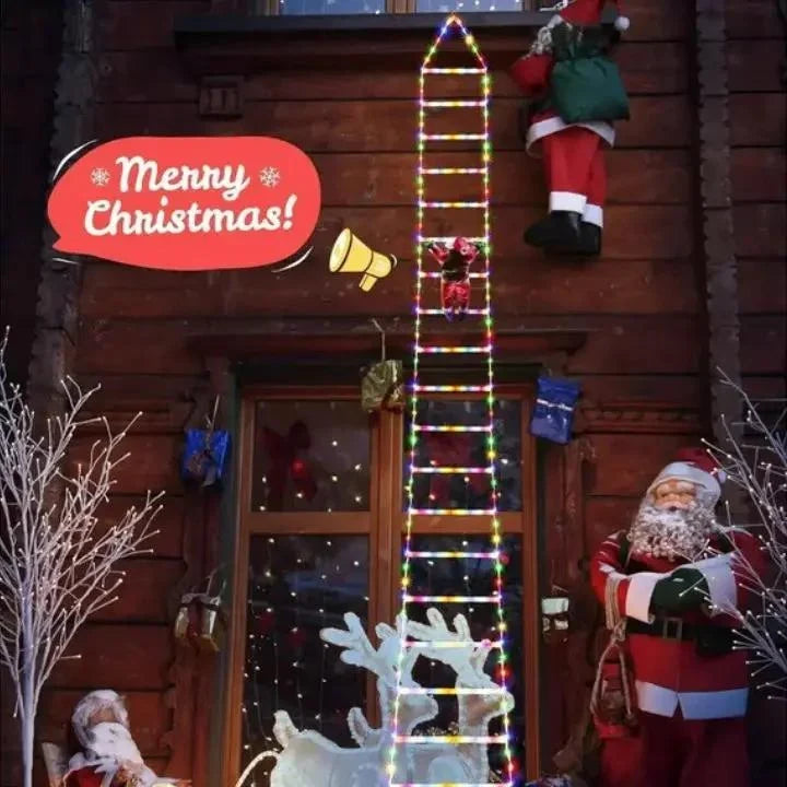 Climbing Santa Decoration | Animated & Weatherproof Warm White LEDs