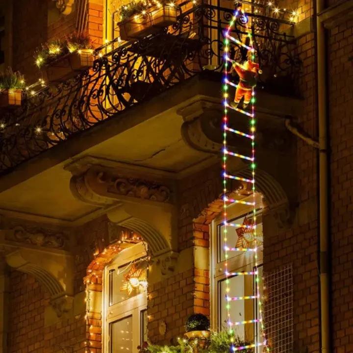 Climbing Santa Decoration | Animated & Weatherproof Warm White LEDs