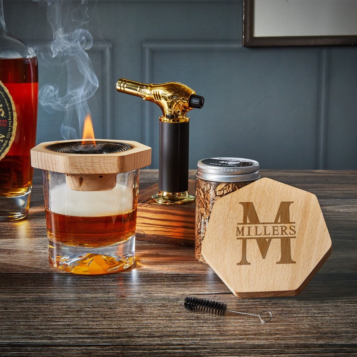 Cocktail Whiskey Smoker Kit with Torch and Wood Chips
