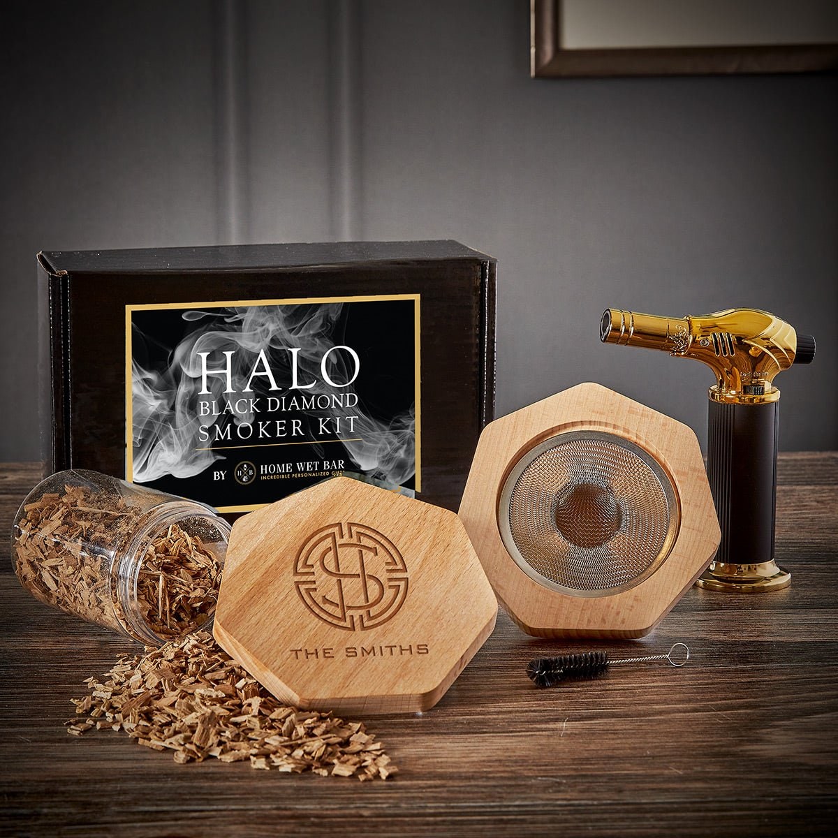 Cocktail Whiskey Smoker Kit with Torch and Wood Chips
