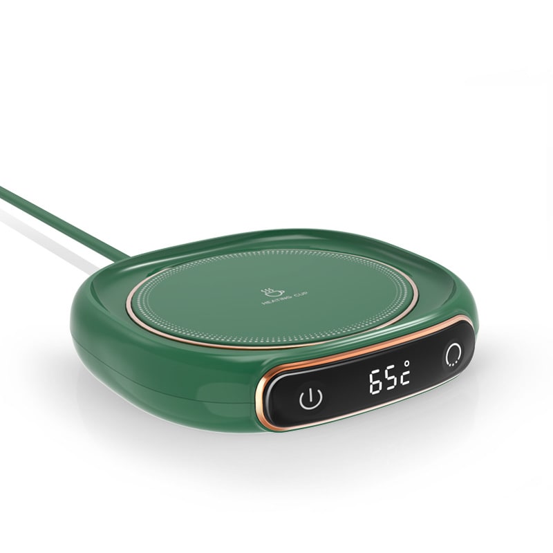 Coffee Mug Warmer with Digital Temperature Display and Touch Controls for Desk