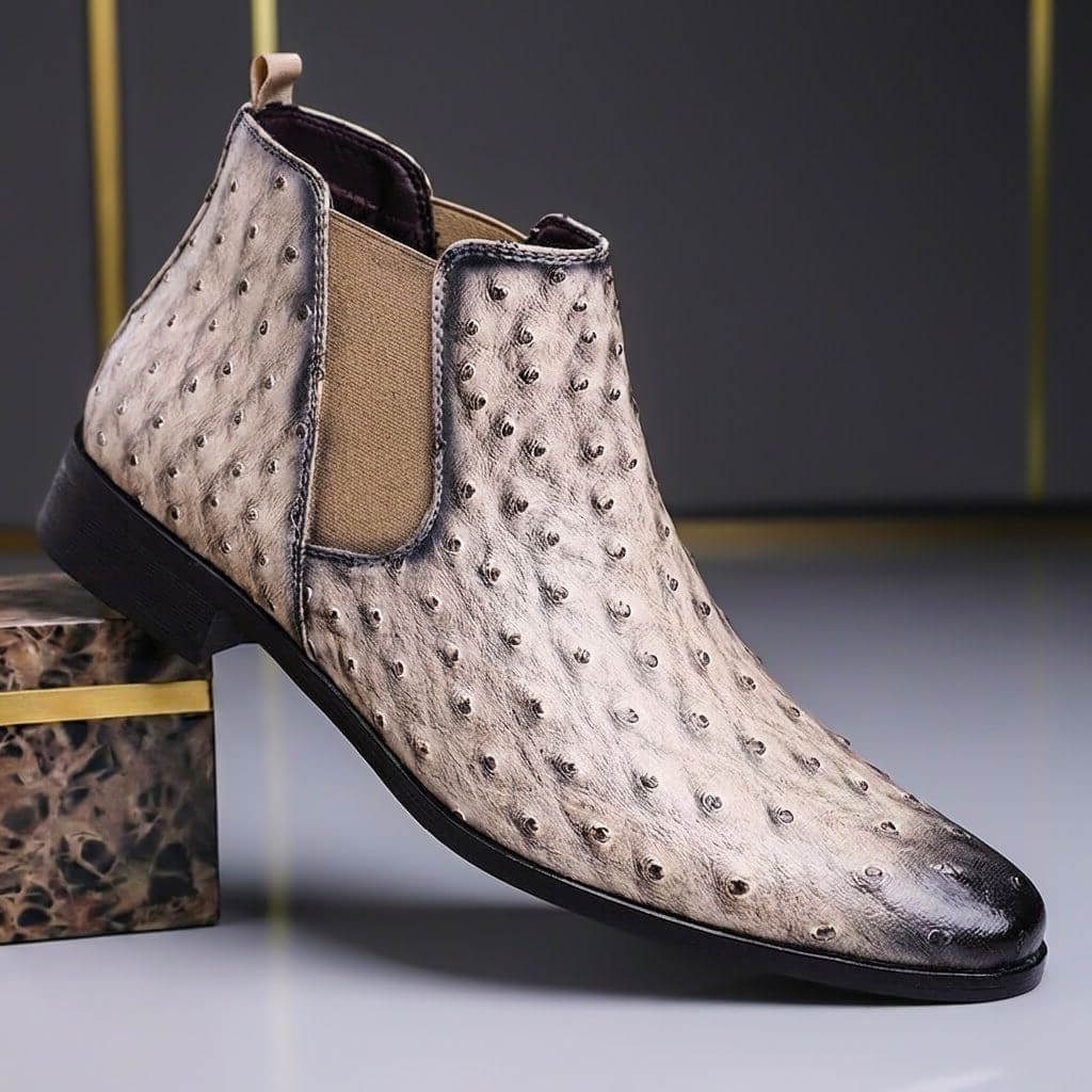 Colette | Men's Studded Leather Chelsea Boots