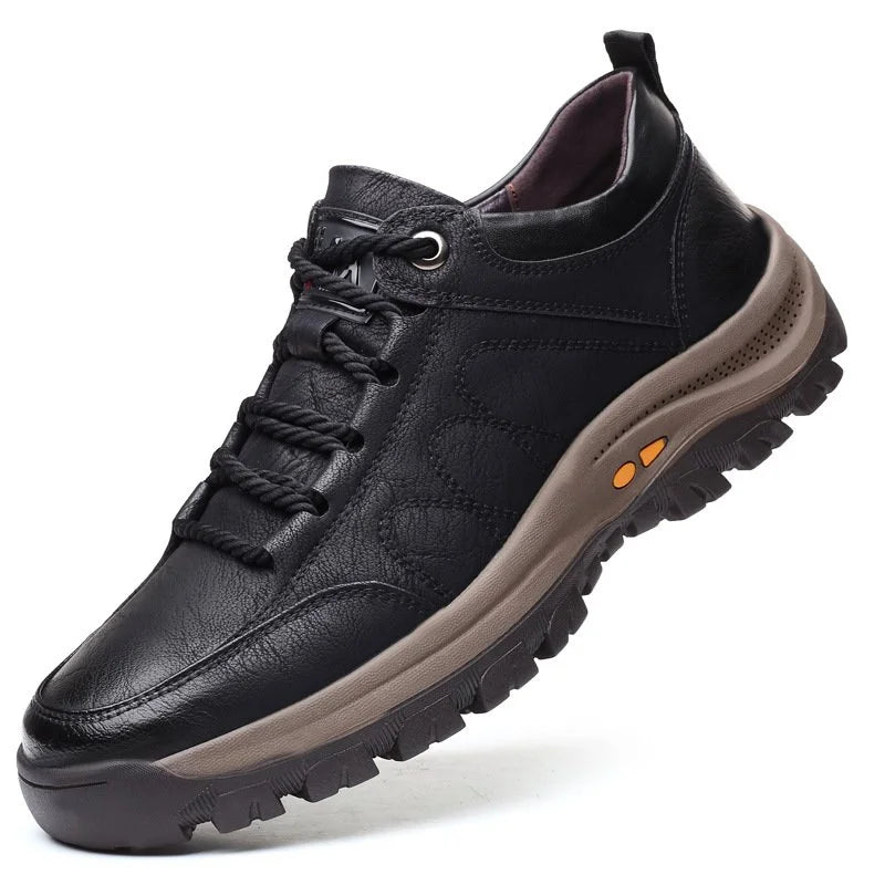 Men’s Lace-Up Sneakers with Lug Sole