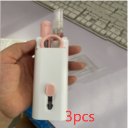 Computer Keyboard Cleaning Kit with Retractable Brush Keycap Puller and Microfiber Screen Wipe
