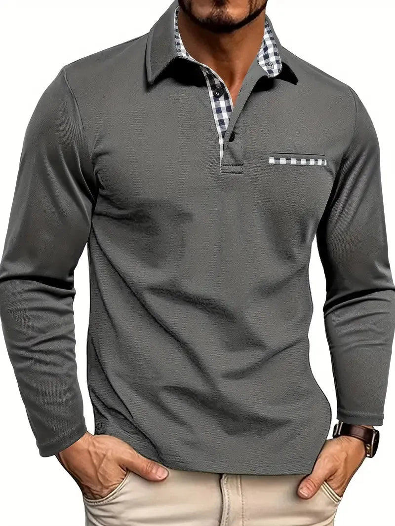 Conrad | Men's Long-Sleeve Knit Polo