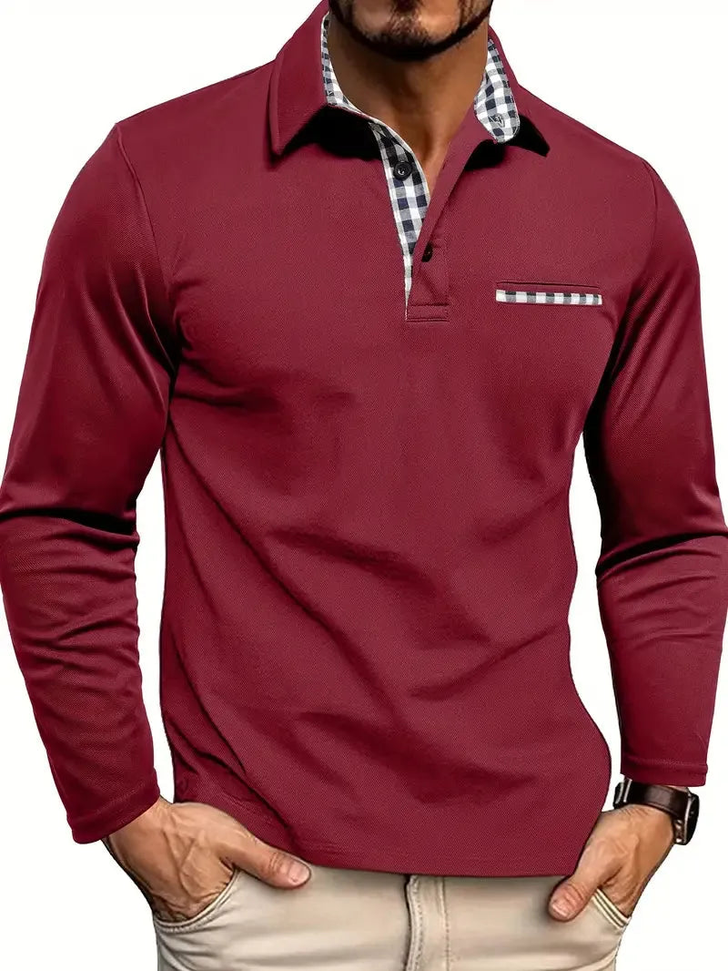 Conrad | Men's Long-Sleeve Knit Polo