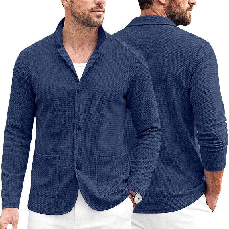 Cooper - Men's Waffle Knit Casual Blazer