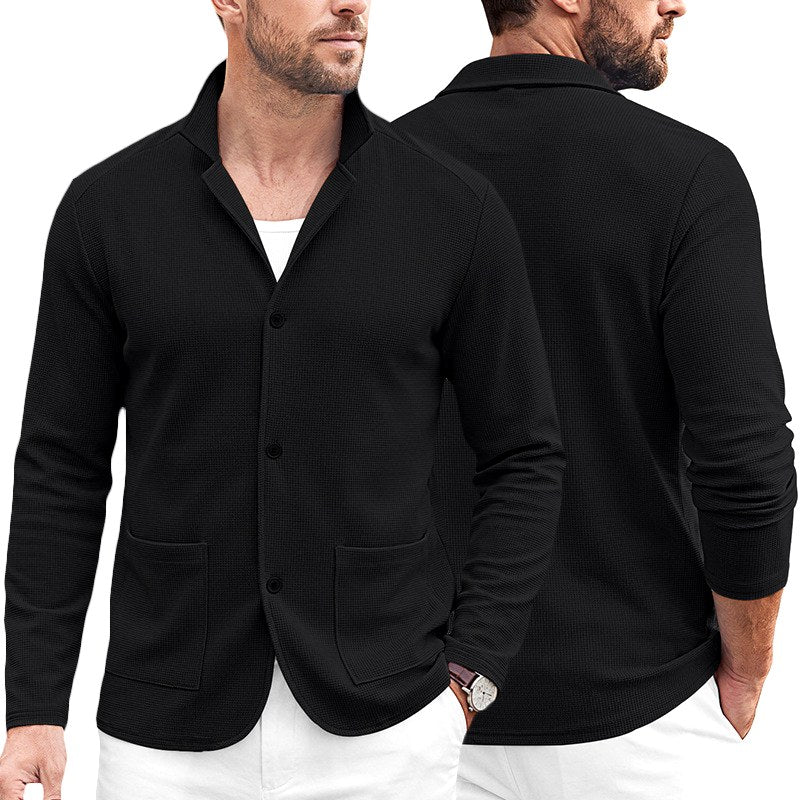 Cooper - Men's Waffle Knit Casual Blazer