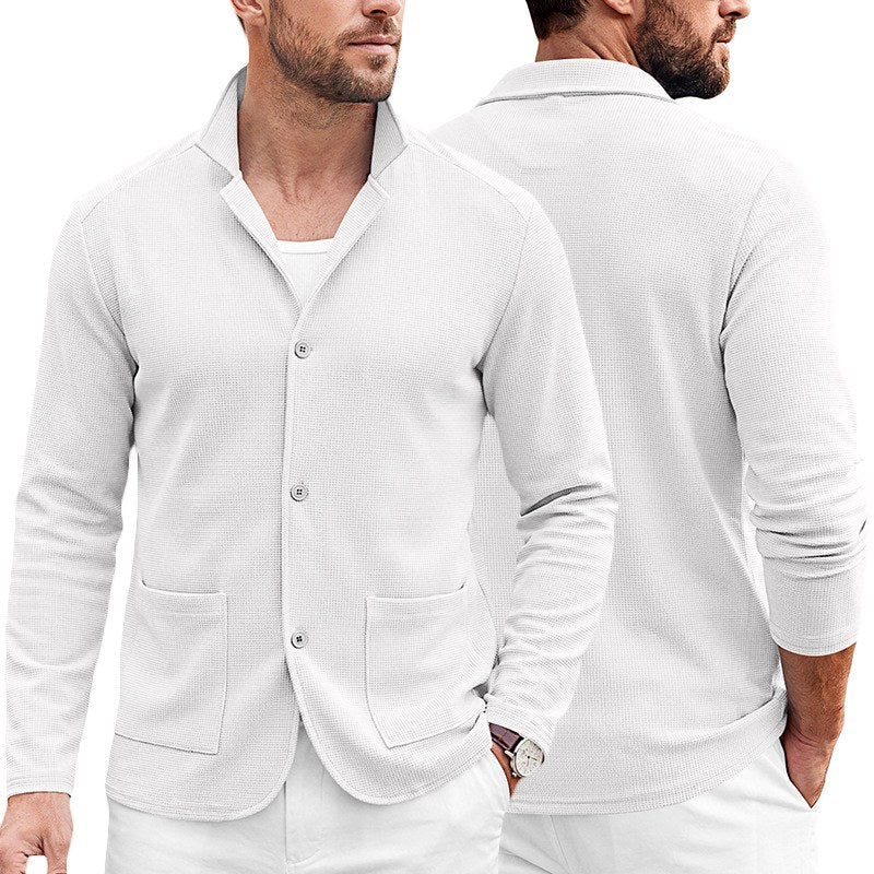 Cooper - Men's Waffle Knit Casual Blazer
