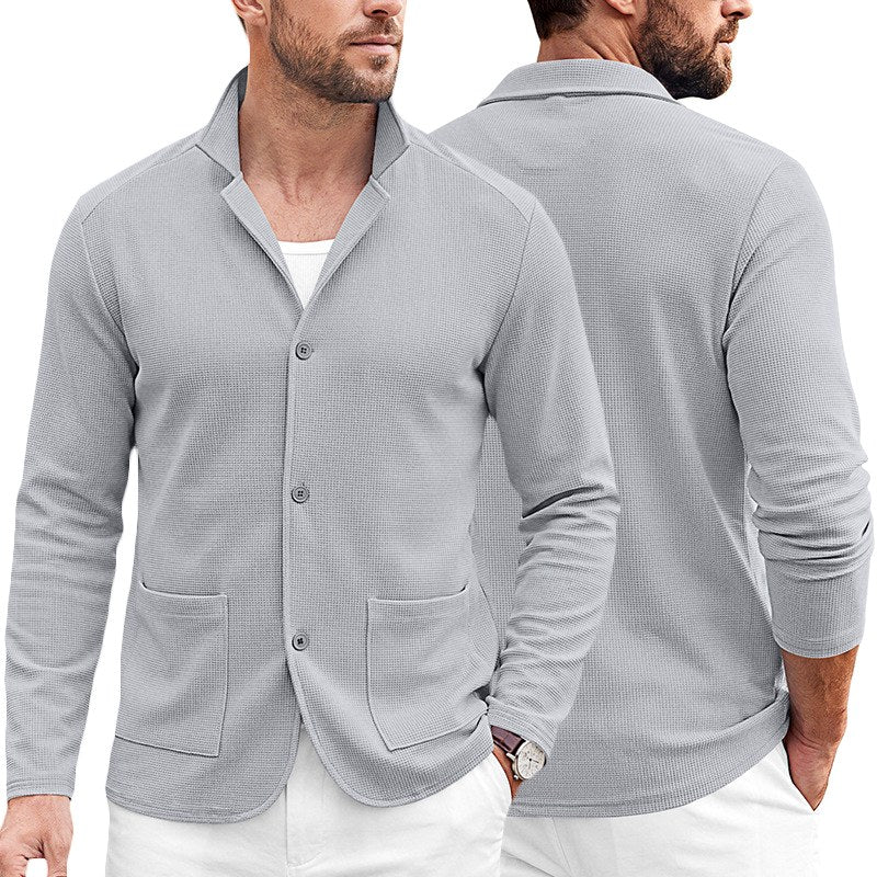 Cooper - Men's Waffle Knit Casual Blazer