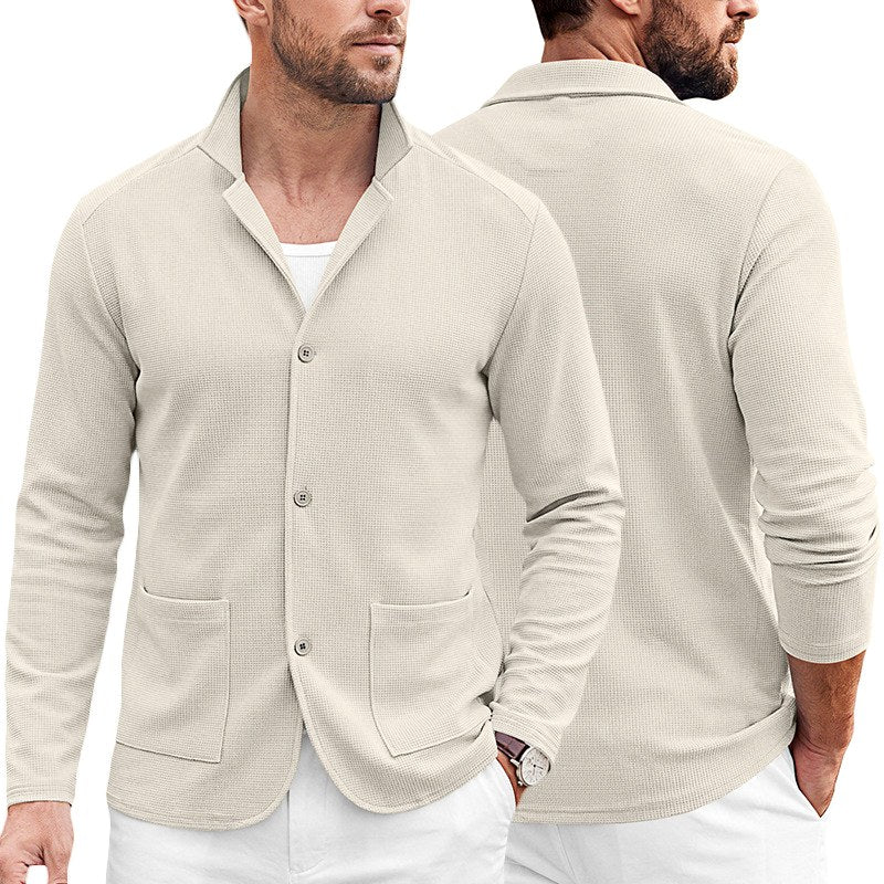 Cooper - Men's Waffle Knit Casual Blazer