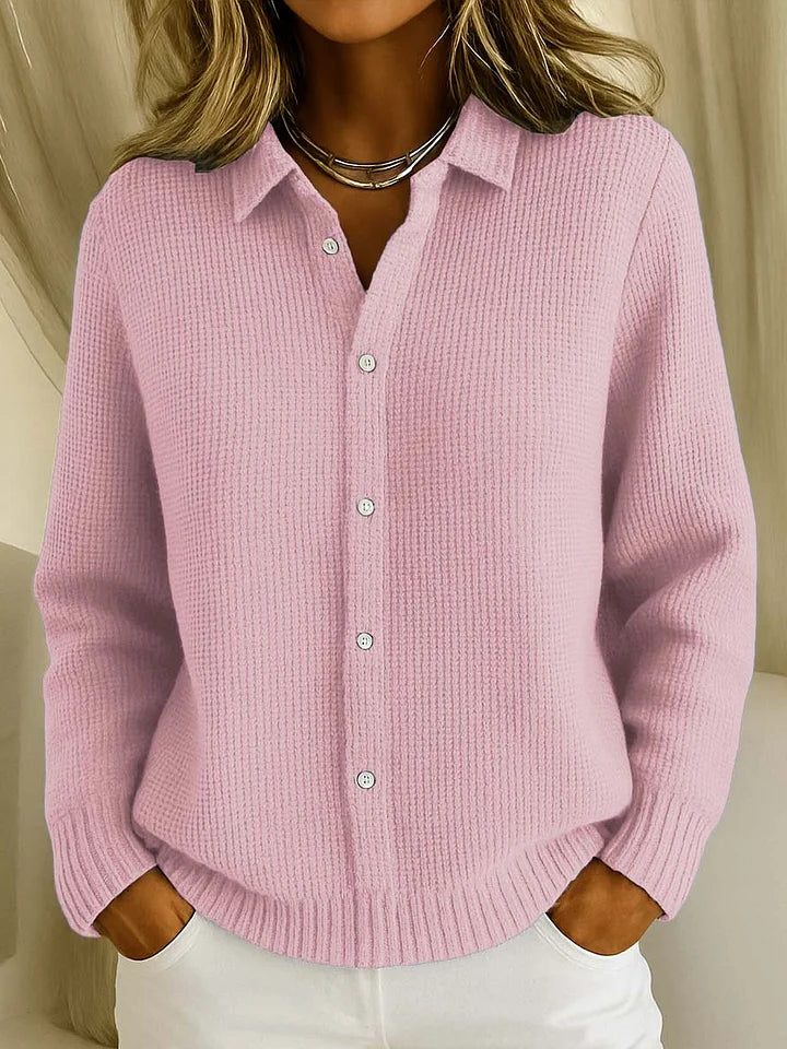 Cordell | Women's Ribbed Knit Button-Up Shirt