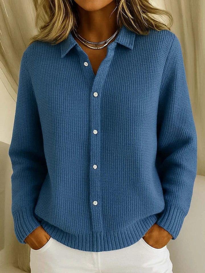 Cordell | Women's Ribbed Knit Button-Up Shirt