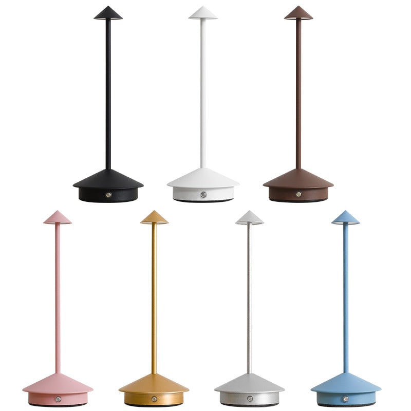 Cordless Table Lamp with Rechargeable Battery and Minimalist Design